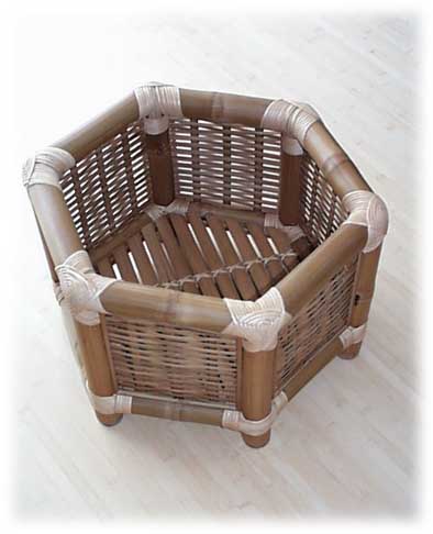 Bambusblumenübertöpfe/Bambuströge Bambustöpfe - :: 4